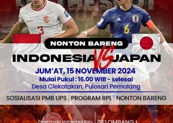 Nobar Timnas Indonesia vs Timnas Japan