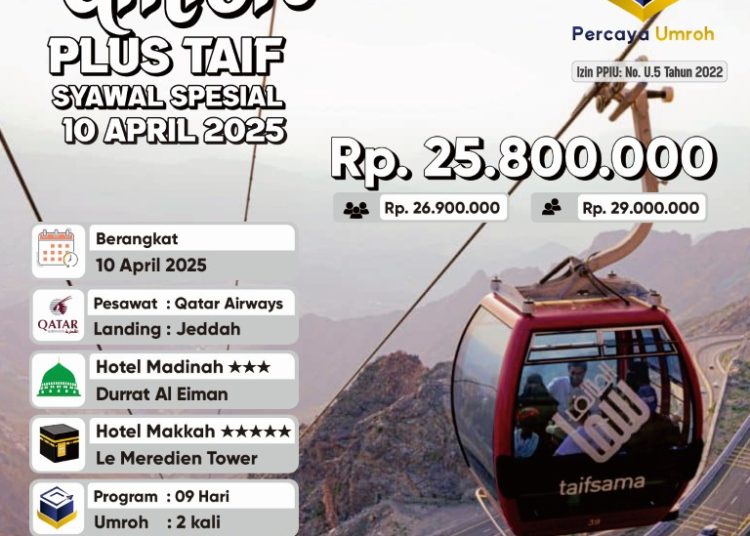 Umroh 10 April 2025 Umroh Syawal Plus Taif