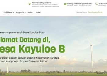 *website desa kayuloe barat