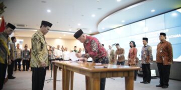Pelantikan Kabadan dan Kepala Unit Kerja BrMP