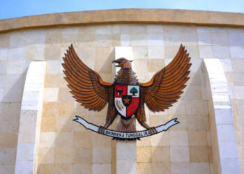 Garuda Pancasila, Indonesian national emblem in Monumen Juang 45 (Monument to the Struggle )