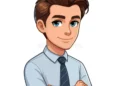 business man cartoon character vector illustration print design instant download digital download generative ai business man 321798149