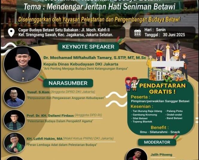 Diskusi Publik Melestarikan Kesenian Budaya Betawi