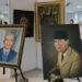 Suasana pameran lukisan LSBO di Selasar Gagas lantai satu gedung Universitas Muhammadiyah Bandung (Foto: Feri/UM Bandung).***