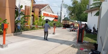 Pemasangan Palang parkir Perumahan di buana Cicalengka Bandung 1