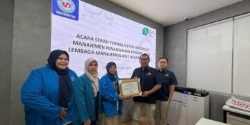 Serah terima Aplikasi Simpel oleh Mahasiswa Bina Sarana Informatika Kepada LMAN