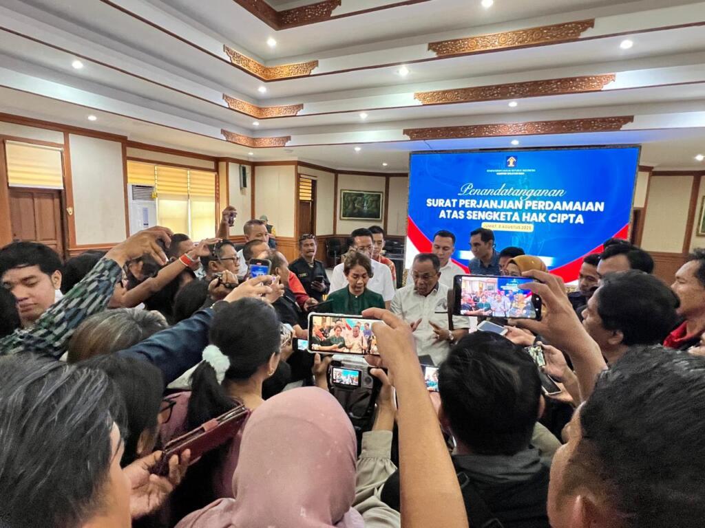 Disaksikan Menteri Hukum, Mie Gacoan dan LMK SELMI Sepakat Berdamai 2 Mie Gacoan
