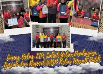 Pembagian Raport WB Lapas Lahat