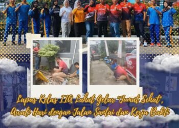 TU Paslah Jalan Santai dan Kerja Bakti