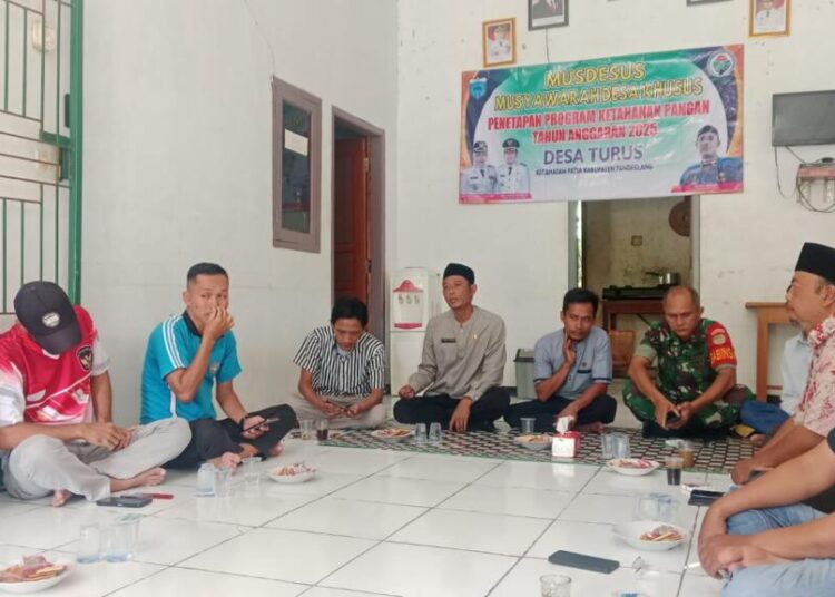 Serda Widagyo Hadiri Musdesus Pembahasan Program Ketahanan Pangan di Desa Turus