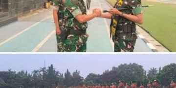 Dandim 0601/Pandeglang Letkol Inf Afri Swandi Ritonga, S.I.P., Pimpin Acara Penyambutan Batalyon TP 842/Badak Sakti Di Pandeglang