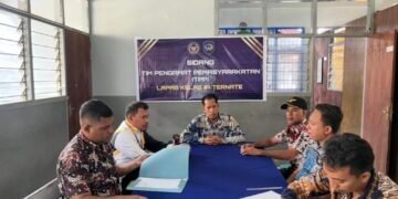 Kasi Binadik, Yuslizar Pimpin Sidang TPP Lapas Ternate