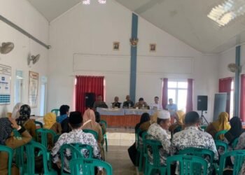 Serma Agus Rizal, Mewakili Danramil 0111/Pagelaran menghadiri Kegiatan Sosialisasi Pemberian Makanan Bergizi Gratis (MBG) di Patia