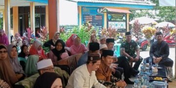 Serka Erna Widayat Babinsa Koramil 0111/Pagelaran Hadiri Peringatan Maulid Nabi Muhammad SAW 1447 H dan Santunan Anak Yatim di Desa Margagiri