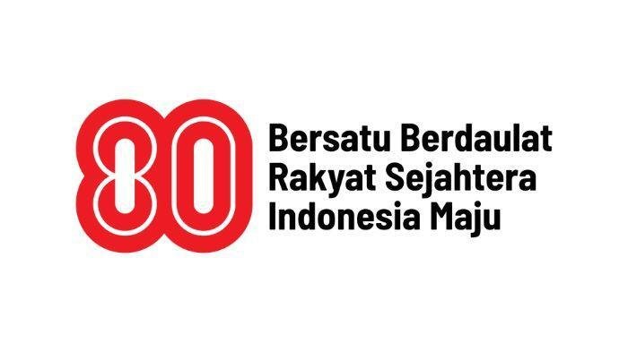 Logo HUT ke 80 RI yang resmi diluncurkan Presiden Prabowo