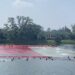 Peringatan HUT RI Ke 80 Tahun, Forum Potensi Tangsel Bentangkan Bendera Mera Putih Raksasa