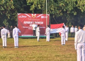 Upacara Peringatan HUT ke-80 Kemerdekaan RI Pondok Pesantren Al-Fatah Cileungsi, Bogor, Ahad 17 Agustus 2025