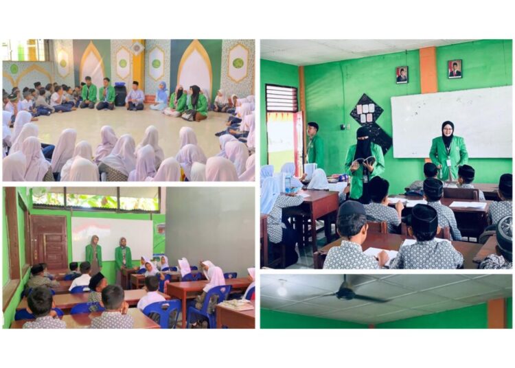 Dokumentasi mengajar di mi 5 Langsa di gampong sukarejo