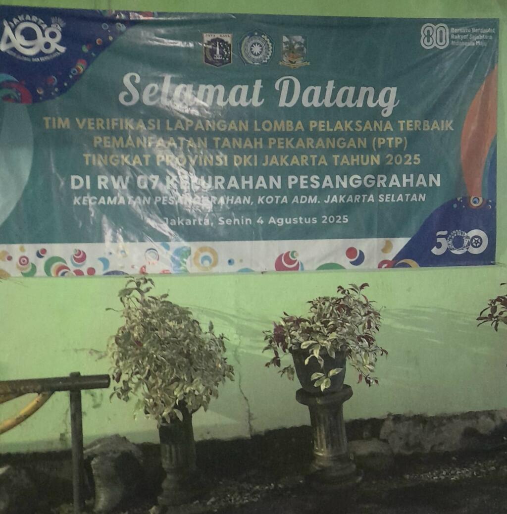 siaran berita.com Selamat Datang Tim Verifikasi Pemanfaatan Tanah Pekarangan PTP Tingkat Provinsi Daerah Khusus Jakarta Tahun 2025