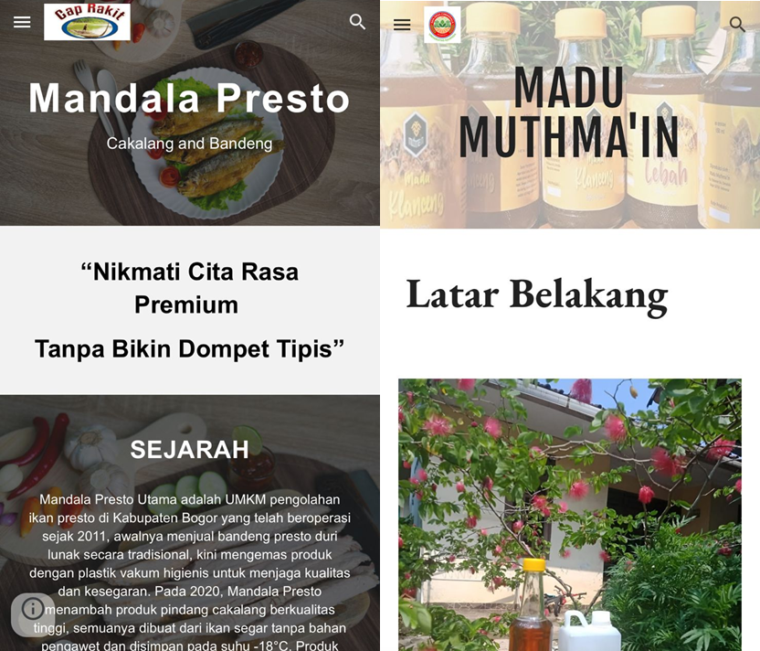 web madu and presto