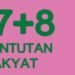 58885 warna pink f784c5 dan hijau 1b602f dalam gerakan 178 tuntutan rakyat