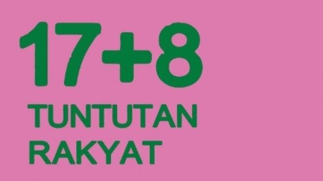 58885 warna pink f784c5 dan hijau 1b602f dalam gerakan 178 tuntutan rakyat
