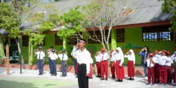 upacara 17 agustus pertama di Liukangloe