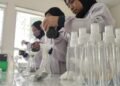 IPB University Vocational School Chemical Analysis students are extracting compounds from natural materials