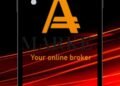 Tampilan aplikasi AMarkets dengan promo cashback 17 persen untuk trader.