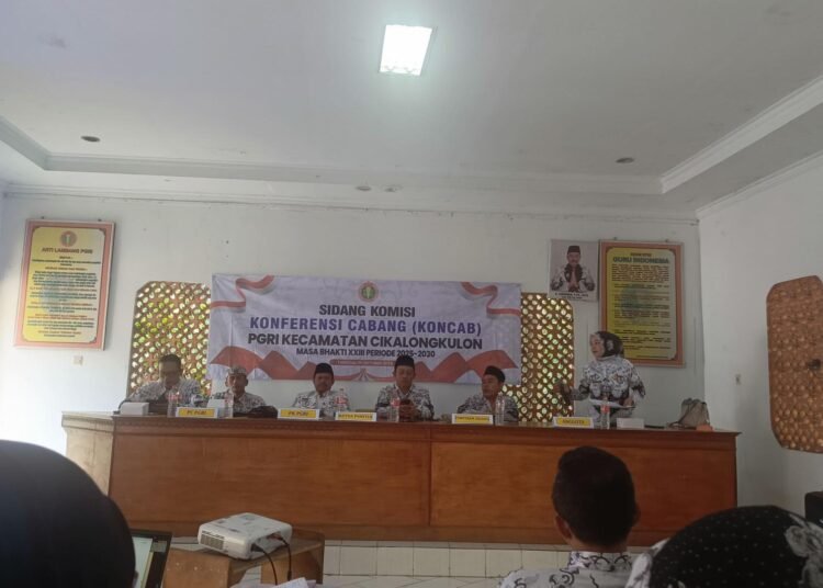 Pelaksanaan Koncab PGRI Kecamatan Cikalongkulon