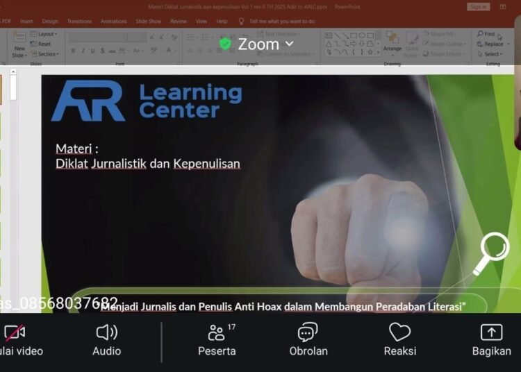 AR Learning Center Cetak Penulis Profesional Lewat Pelatihan Sertifikasi Certified Professional Writer (C.PW) 46 AR Learning
