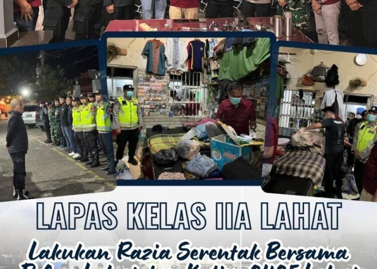 razia serentak lapas lahat bersama aph