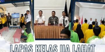 pengukuhan relawan kelas merah putih lapas lahat