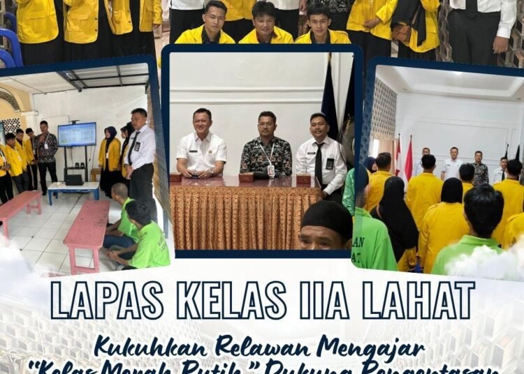 pengukuhan relawan kelas merah putih lapas lahat