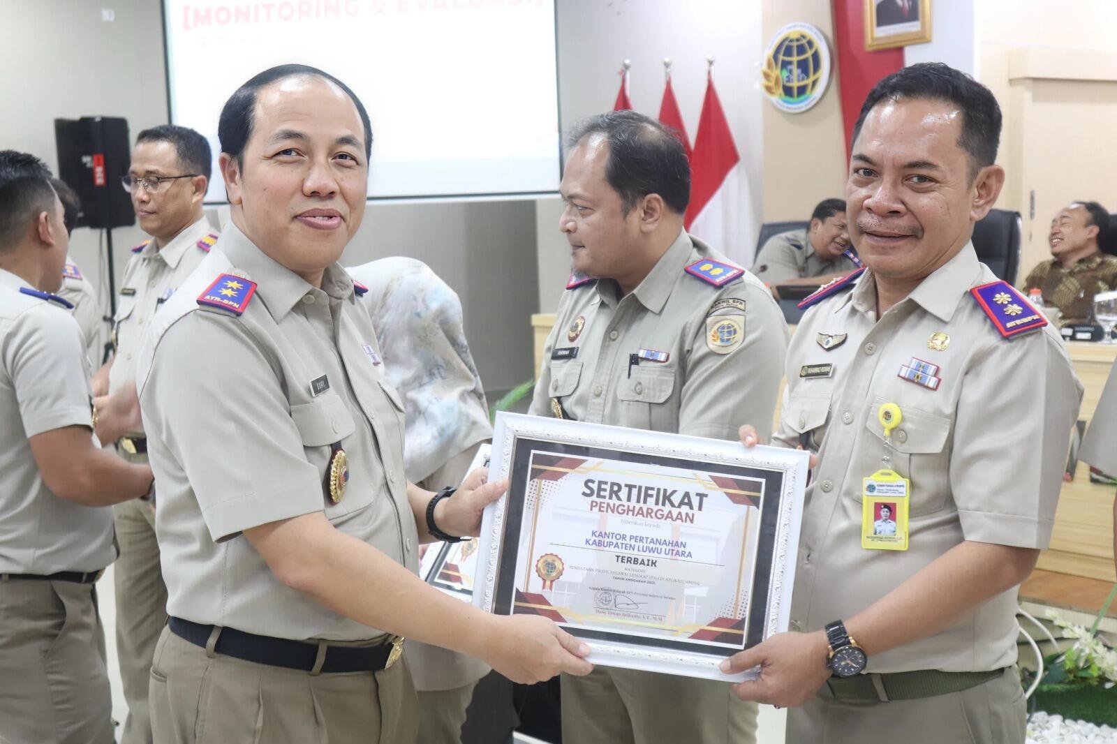 Monitoring Dan Evaluasi Kanwil ATR/BPN Sulsel 2025: Kantah Luwu Utara Raih Terbaik Pendataan Profil Pegawai Lengkap (P3L) SIMPEG | Siaran Berita