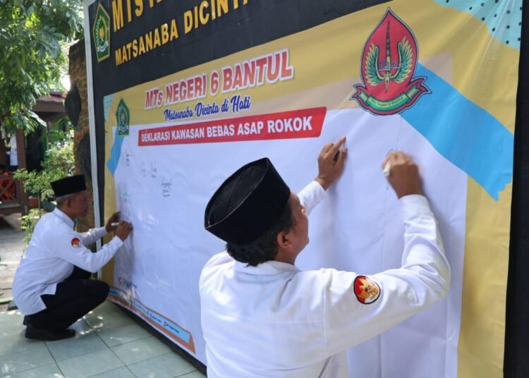 MTsN 6 Bantul Gelar Penandatanganan Pakta Integritas Madrasah Bebas Asap Rokok 46 MTs Negeri 6 Bantul