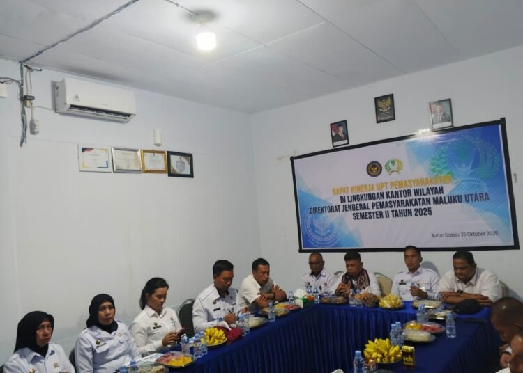 Lapas Ternate Tunjukkan Kinerja Gemilang di Rapat Anev Capaian Kinerja Pemasyarakatan Maluku Utara 46 Lapas Ternate