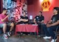 Talkshow bersama personel "Akrosh" Band (Foto Yusuf)