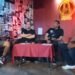 Talkshow bersama personel "Akrosh" Band (Foto Yusuf)