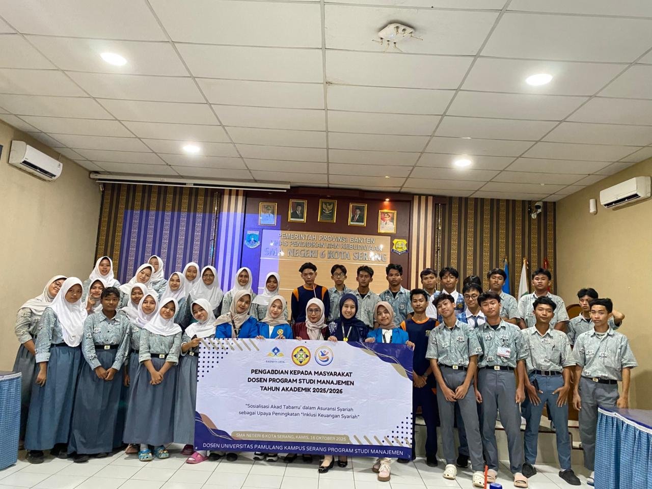 Sosialisasi Akad Tabarru’ untuk Meningkatkan Inklusi Keuangan Syariah di SMA Negeri 6 Kota Serang 50 IMG 20251016 WA0075 1