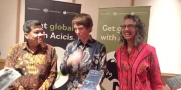 Wakil Duta Besar Australia Gita Kamath dalam sesi wawancara di Royal Ambarukmo Yogyakarta (Foto Yusuf)