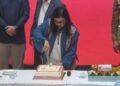 Dies Natalis Polimedia Ke-17 Tahun 50 Aulia Tusyadiah - Kue dan Nasi Tumpeng Sebagai Simbol Acara Dies Natalis Polimedia.