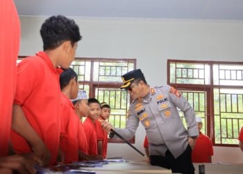 Kapolres Barru Kunjungi Sekolah Rakyat