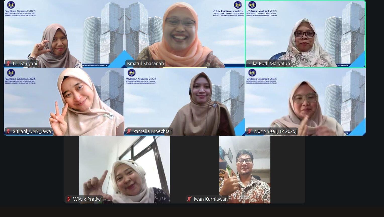 Webinar Nasional 2025 Tekankan Integrasi Kearifan Lokal dalam Pembelajaran Bermakna di PAUD 47 IMG 20251030 WA0015