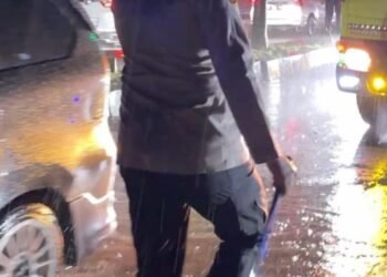 Kemacetan Terurai, Hujan Tak Menghalangi Kapolres