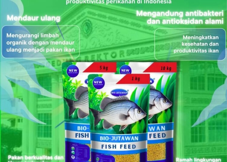 Bio-Jutawan: Pakan Ikan Air Tawar Dapat Mencegah Penyakit Pada Ikan Seperti Penyakit Sisik dan Kulitnya 46 Bio-Jutawan Fish Feed bukan hanya pakan ikan, tetapi solusi cerdas dari mahasiswa untuk ketahanan pangan dan kelestarian lingkungan. Mari dukung produk lokal karya anak bangsa. Murah, Sehat, dan Alami! Menghadirkan solusi pakan ikan ramah lingkungan, sehat, dan terjangkau! Produk ini bukan hanya mendaur ulang limbah organik menjadi pakan ikan bernutrisi tinggi, tapi juga membantu petani ikan kecil dan menengah meningkatkan produktivitas mereka. π‘ Keunggulan Bio-Jutawan Fish Feed: β
Tanpa bahan kimia β
Mengandung antibakteri & antioksidan alami β
Ramah lingkungan β
Harga bersahabat β
Sudah tersedia dalam ukuran 1kg, 5kg, dan 10kg π§βπ¬ Karya mahasiswa UMSU: Dimas Aditia, Fitri Khairunnisa, Putri Rahayu, Nur Hayati, Nurhalimah