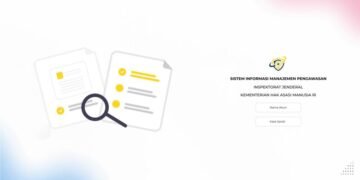 Login Page Sistem Informasi Manajemen Pengawasan Inspektorat Jenderal Kementerian HAM
