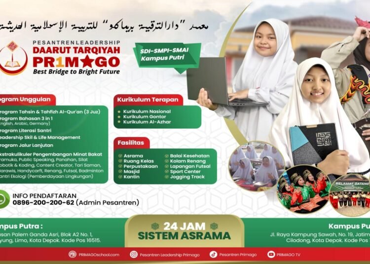 Pondok Pesantren Modern Putri di Depok 46 Pondok Pesantren Modern Putri Terbaik di Depok Jakarta Bogor Tangerang Bekasi