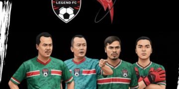 Pelatih R2B Legend FC: Mustika Hadi - Maryadi - Budi Dimyati - Upi Supriatna (Illustrasi TWOSP)