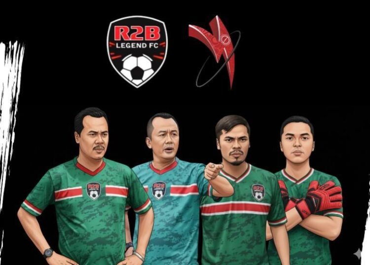Pelatih R2B Legend FC: Mustika Hadi - Maryadi - Budi Dimyati - Upi Supriatna (Illustrasi TWOSP)
